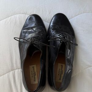 Classic Black Leather Oxfords by Florsheim